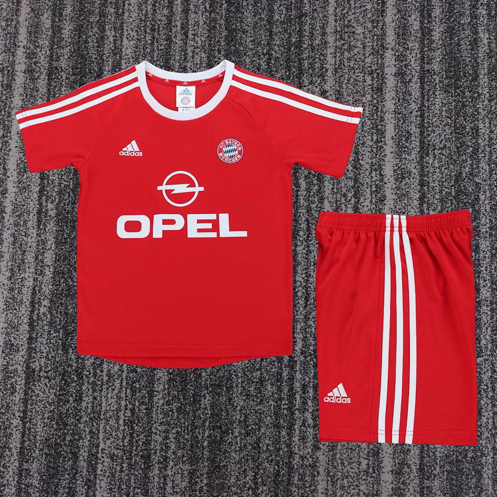 kids kit Retro 01-02 Bayern Munich European Home soccer jersey size 16-28