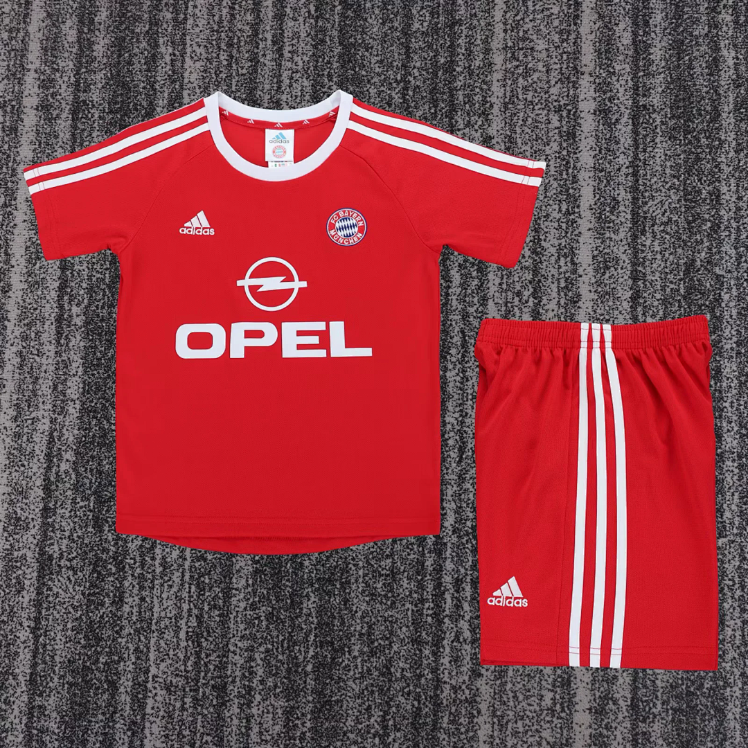kids kit Retro 01-02 Bayern Munich European Home soccer jersey size 16-28