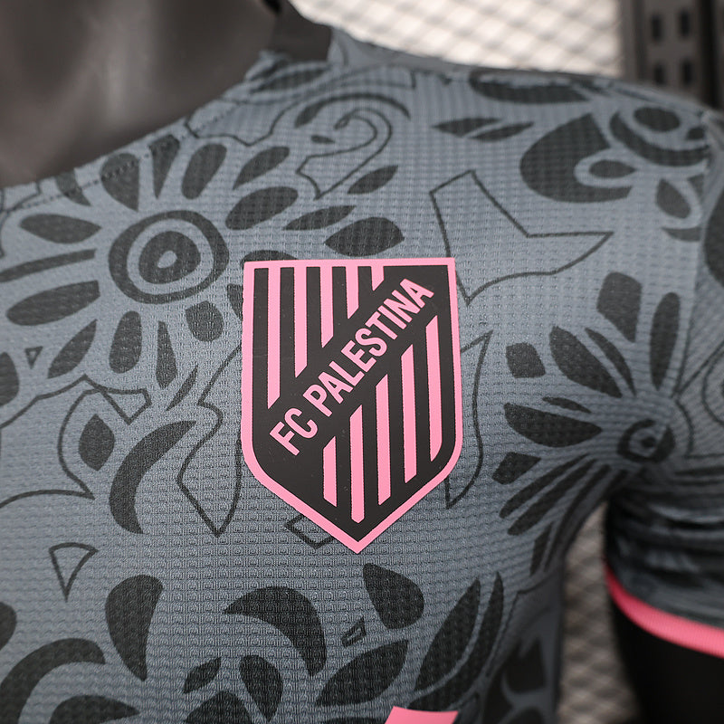 25-26 Palestino special version grey pink Player version soccer jersey