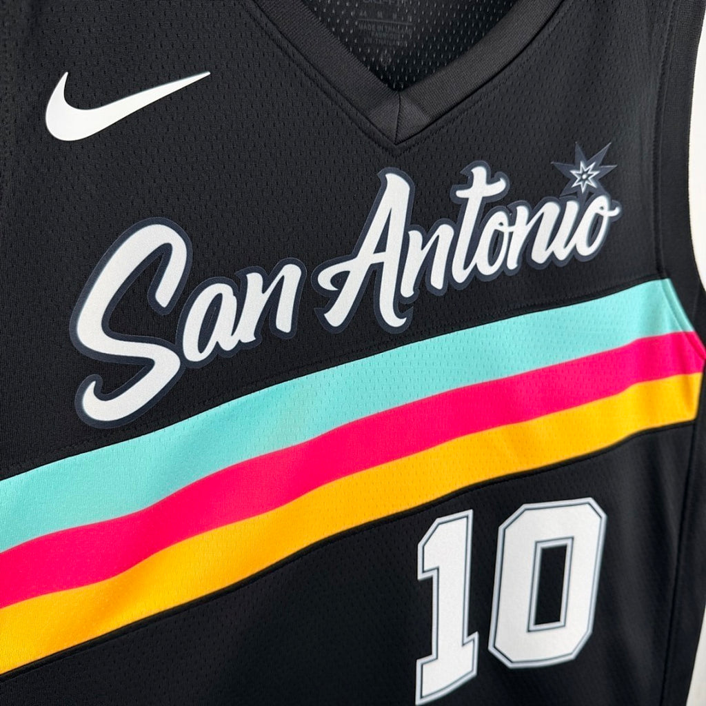 San Antonio Spurs 2026 City Edition Black jersey SOCHAN#10 S-XXL