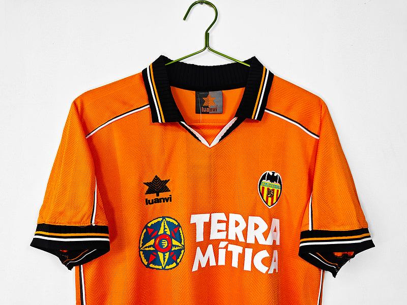 99-00 Valencia away retro jersey