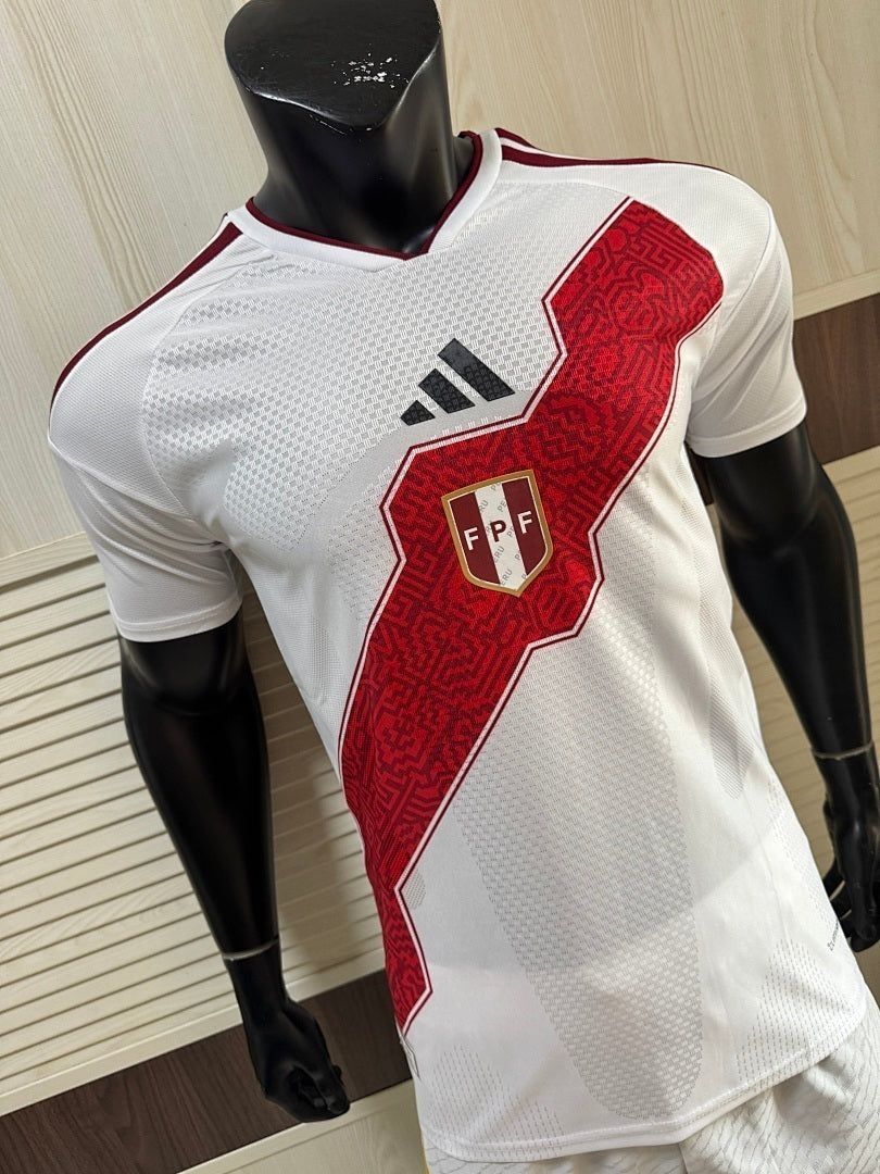 Peru 2026 World Cup Home Player Version soccer jersey size S-2XL