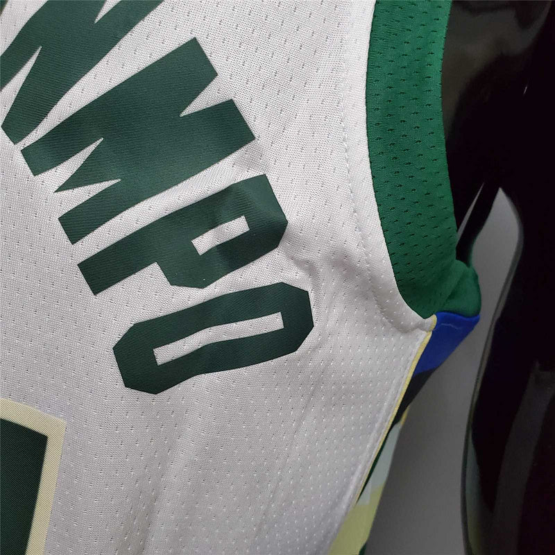 Antetokounmpo#34 Bucks white