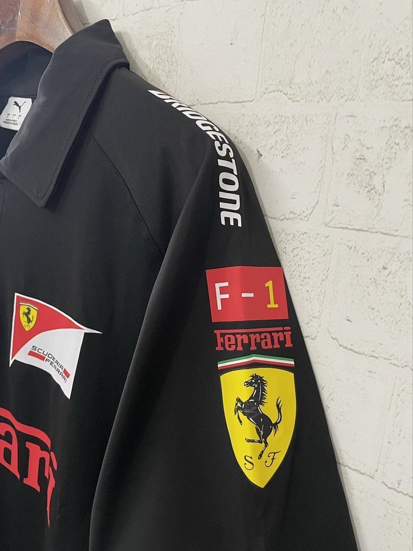 Ferrari 2025 black F1 polo S-3XL