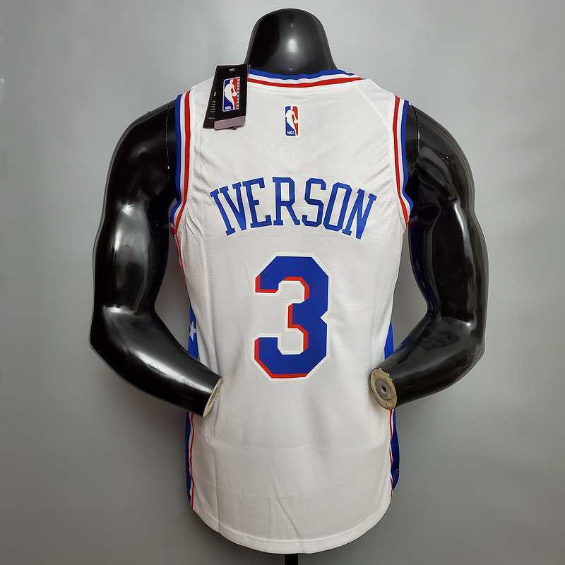 Iverson #3 Detroit Pistons white