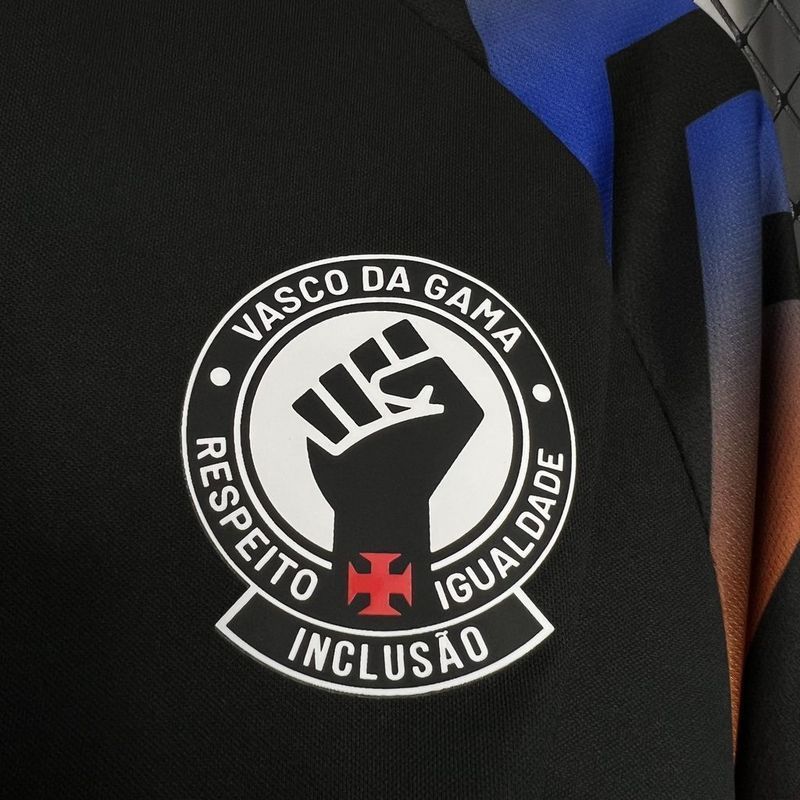 24-25 Vasco Da Gama Kappa Warm-up Black Jersey S-XXL