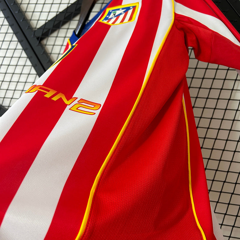 04-05 Atletico Madrid home long sleeve retro jersey