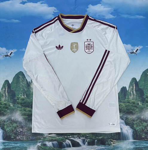 2026 Spain away Two stars Long sleeve S-4XL — Jsonwang 26/27