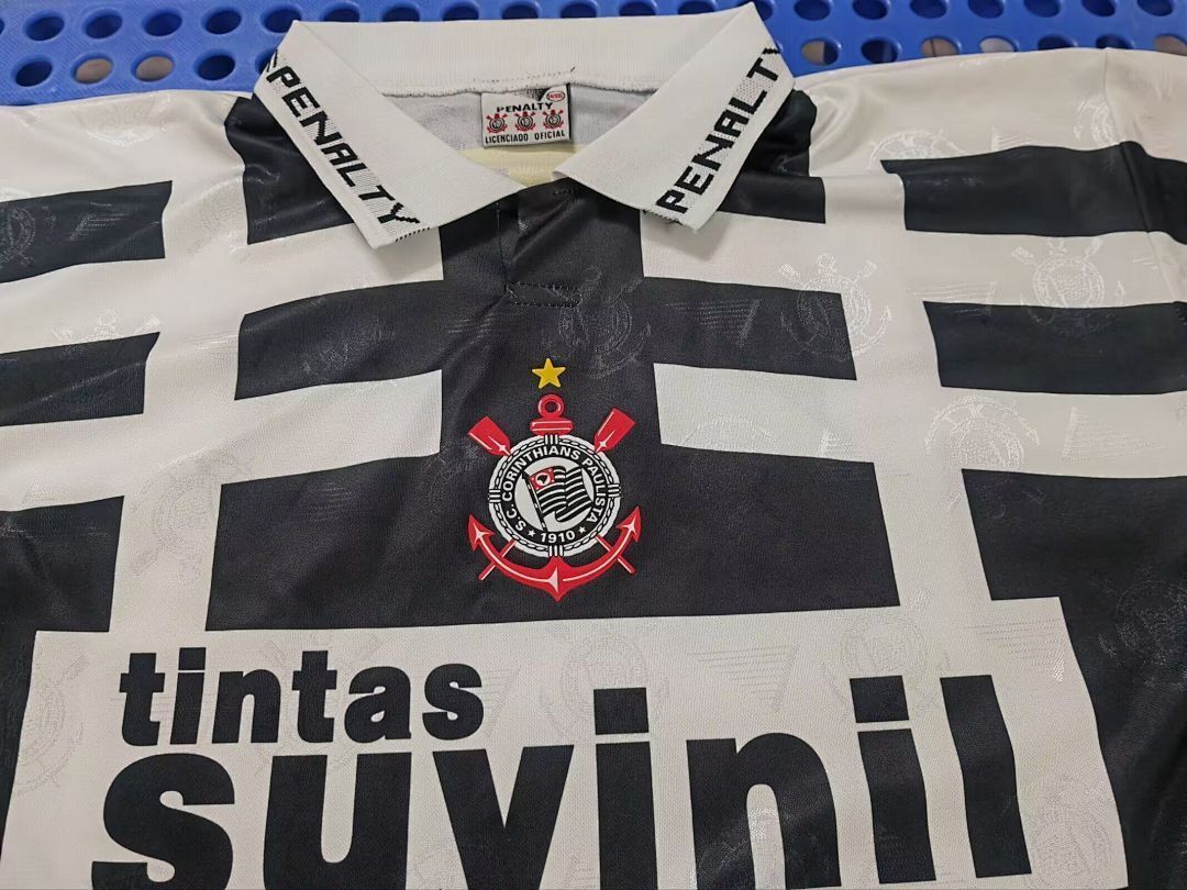 Retro Corinthians 1995/96 Away soccer jerseys Size S-2XL