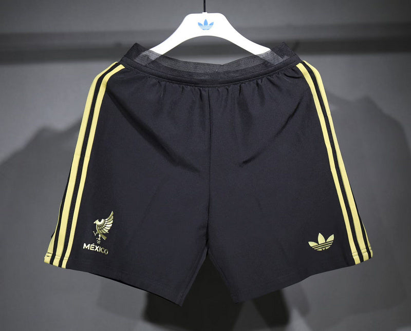 Pantalon Corto de Futbol #25-26 Mexico black player version shorts — Zhang199