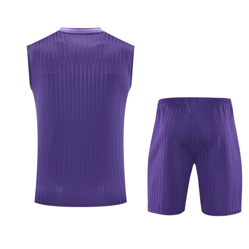25-26 Real Madrid Purple Vest Suit