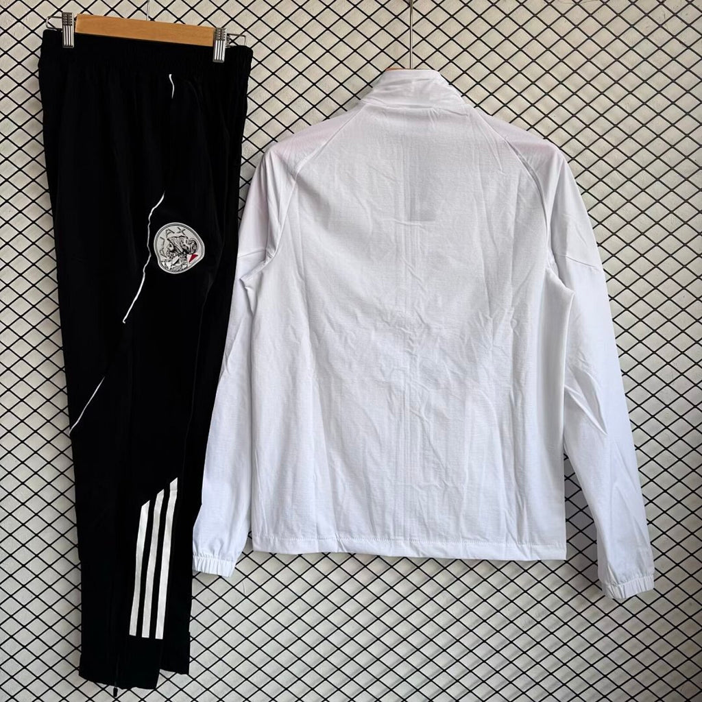 Ajax 2025/26 White Windbreaker Suit Size S-2XL