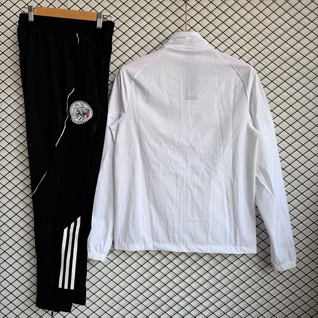 Ajax 2025/26 White Windbreaker Suit Size S-2XL