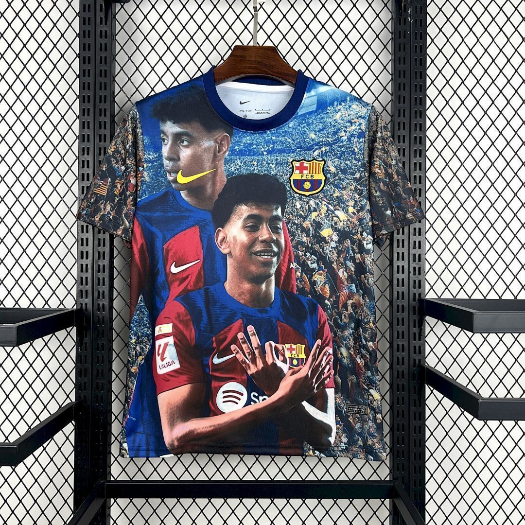 Mens Barcelona 2025/26 LAMINE YAMAL Special Jersey