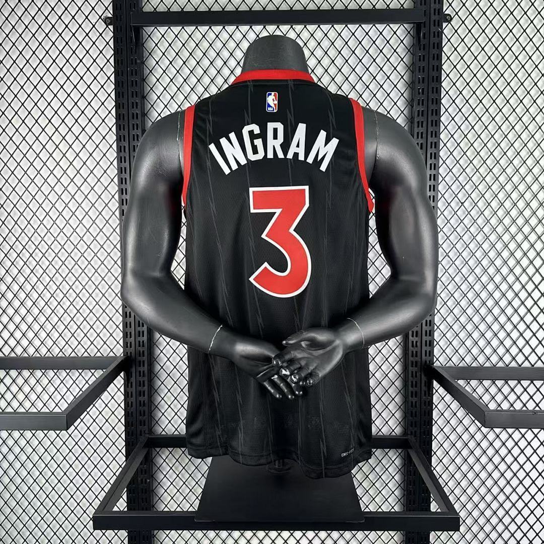 Season 2023 Toronto Raptors Black No. 3 INGRAM