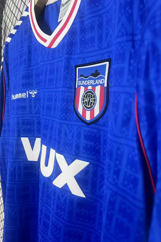 1991 Sunderland away blue Retro soccer jersey