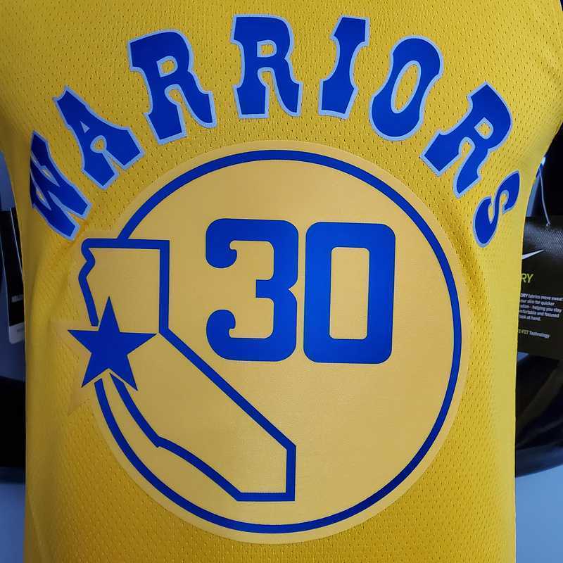 Retro version CURRY#30 Golden State Warriors yellow
