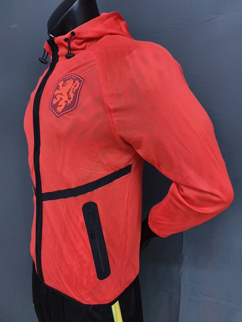 Netherlands 2026 World Cup Pre-Match orange Jacket size S-3XL