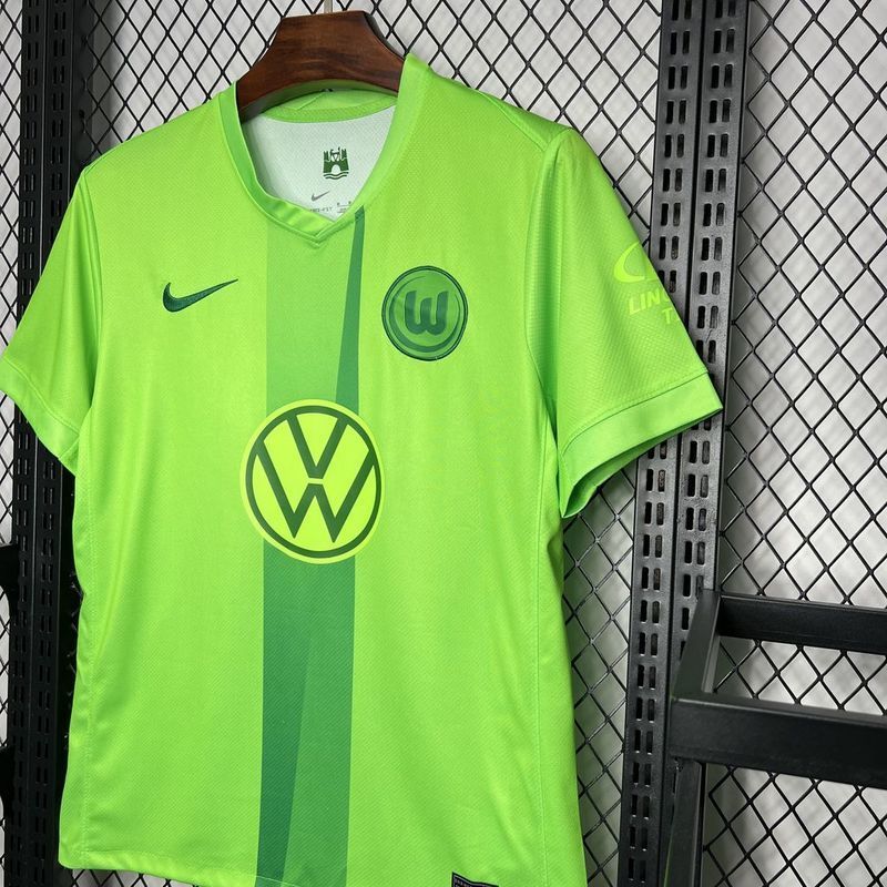 24-25 Wolfsburg home soccer jersey