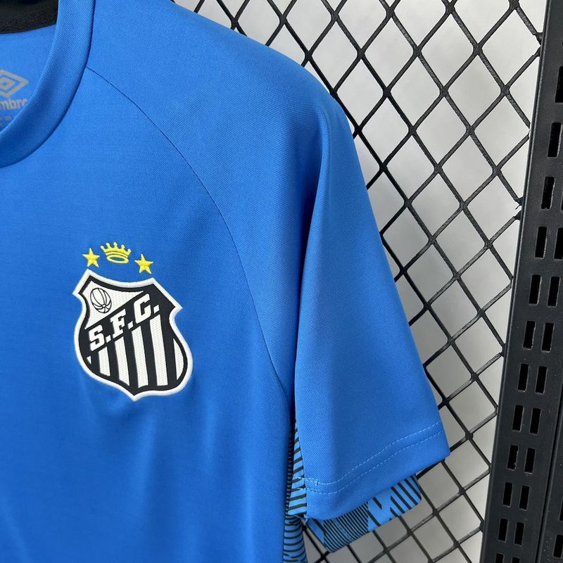25-26 Santos blue goalkeeper jersey
