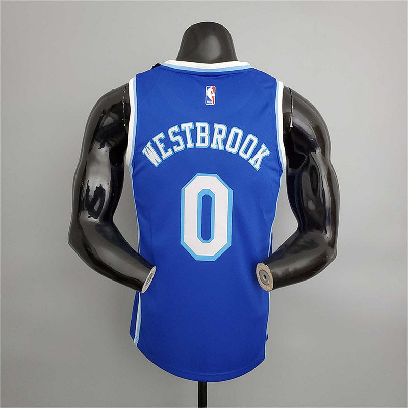 Lakers Westbrook#0 Latin Night (High Head) Blue
