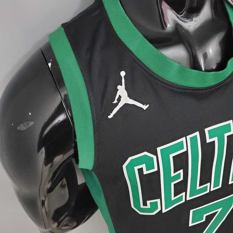BROWN#7 Celtics White Jordan theme black