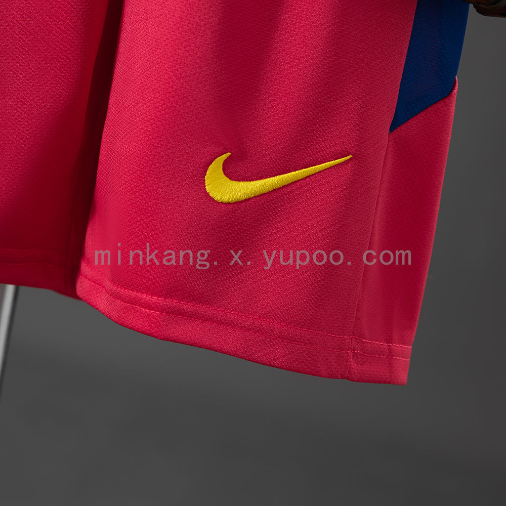 Barcelona 10/11 Home Retro Long Sleeve Kids Kit Jersey SIZE 16-28