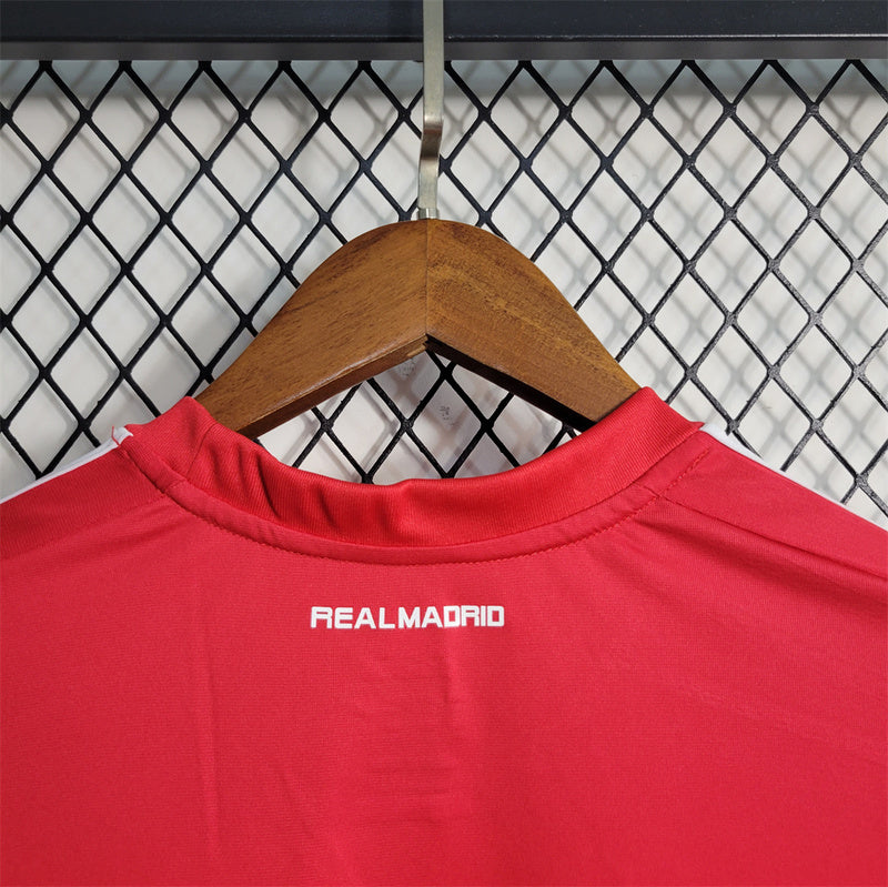 11-12 Real Madrid red away long sleeve