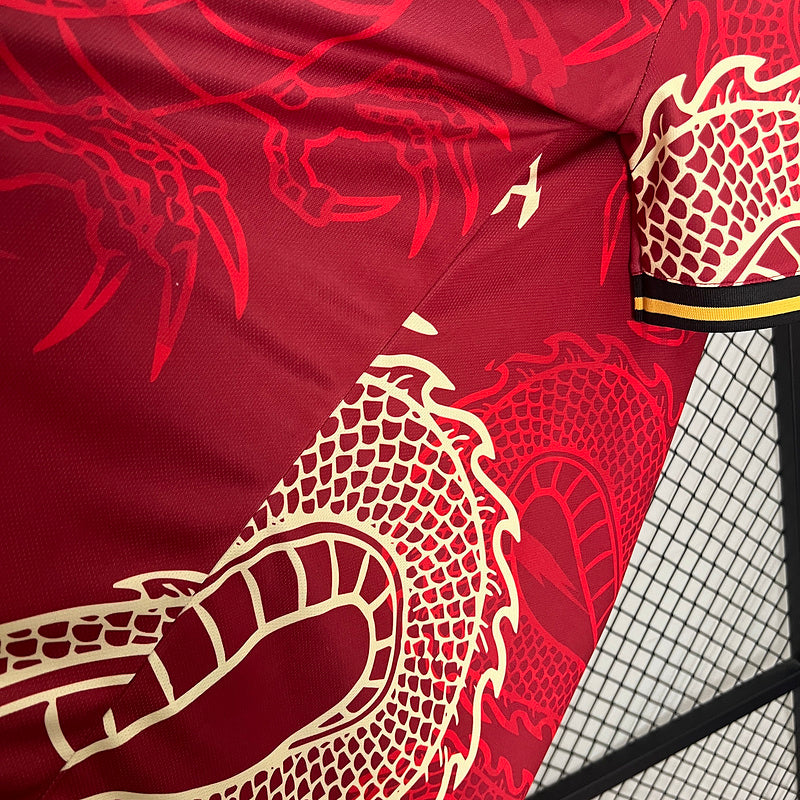 24-25 Real Madrid red dragon training shirt