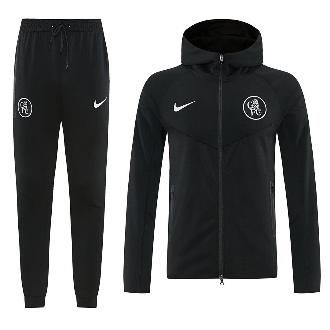 Chelsea 2025/26 Black Hoodie Suit S-2XL