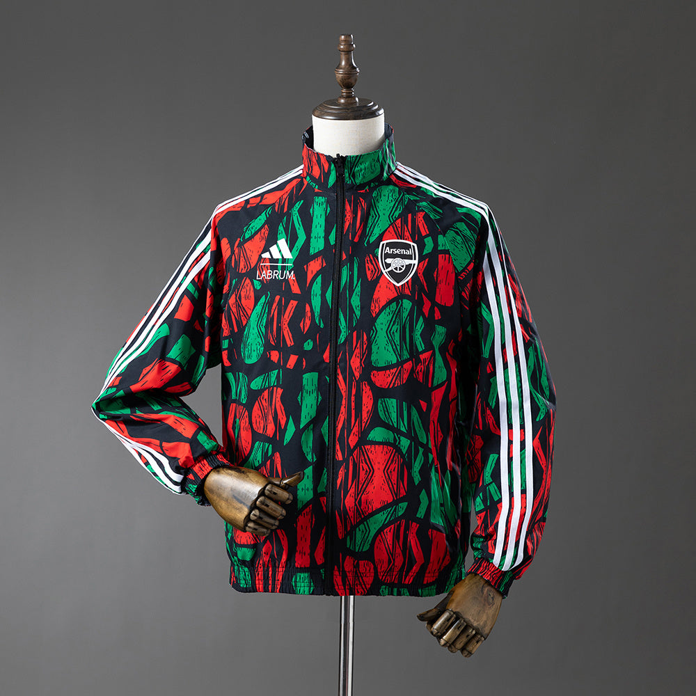 Arsenal Reversible Jacket Windbreaker - Red &amp; Black S-XXL