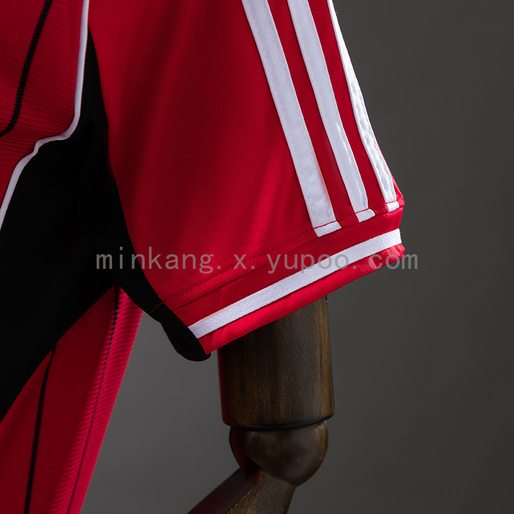 M-U 25/26 US Pack Full-Button Baseball Jersey Red