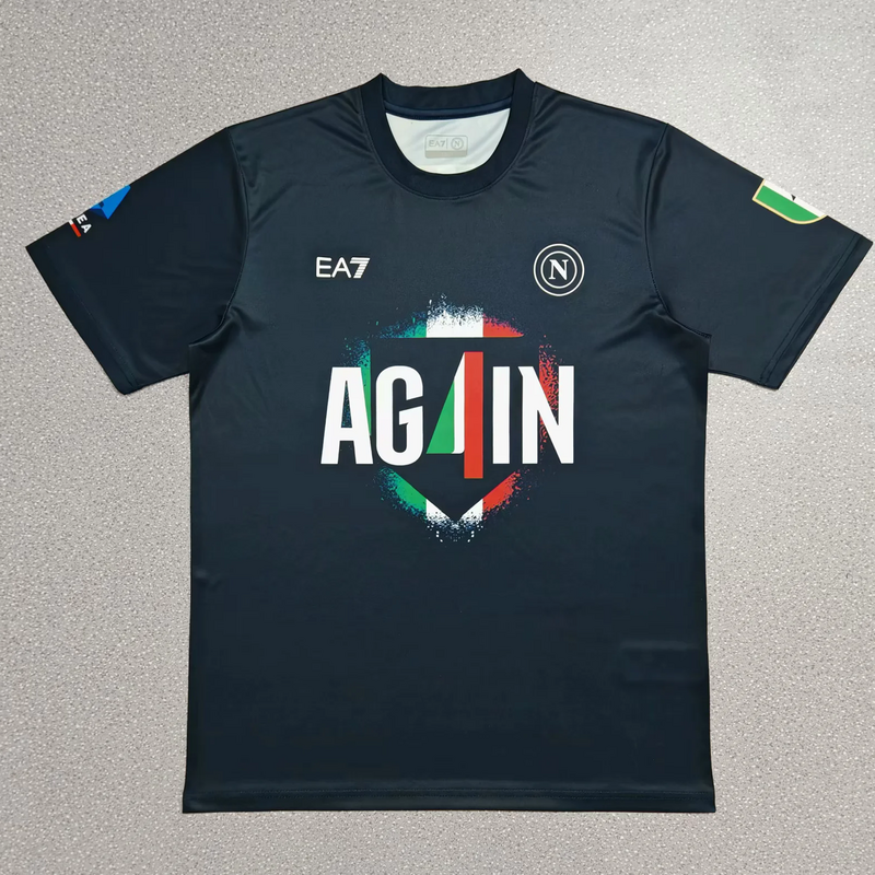 25-26 Napoli champion version dark blue T-shirts