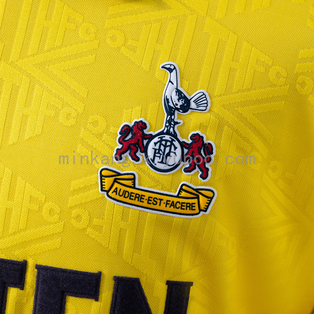 Retro Tottenham 92/94 Away Yellow S-XXL