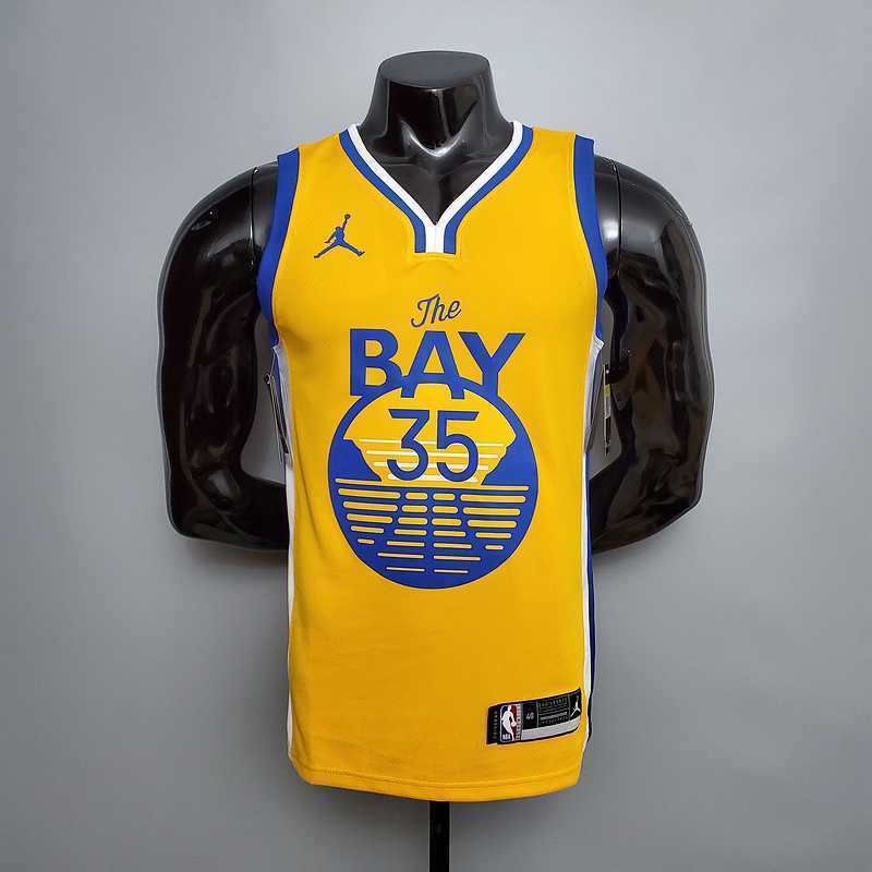 New DURANT#35 Golden State Warriors yellow