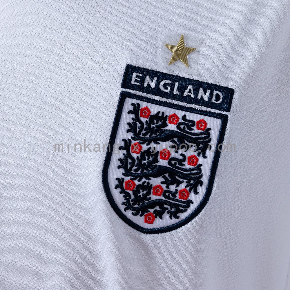 Retro Long Sleeve England 2006 Home S-XXL