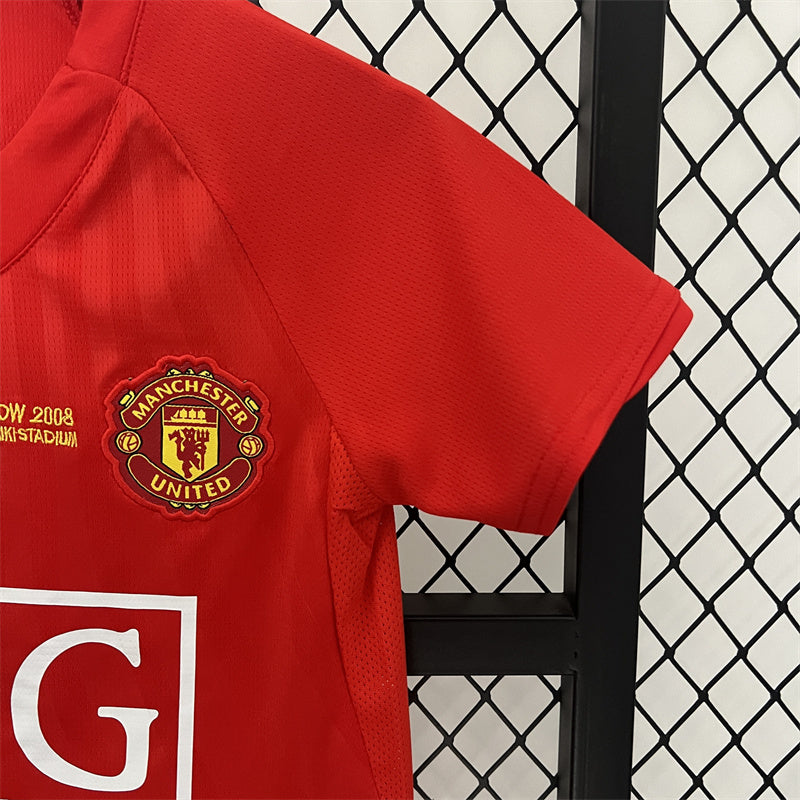 07-08 Manchester United home retro kid kit