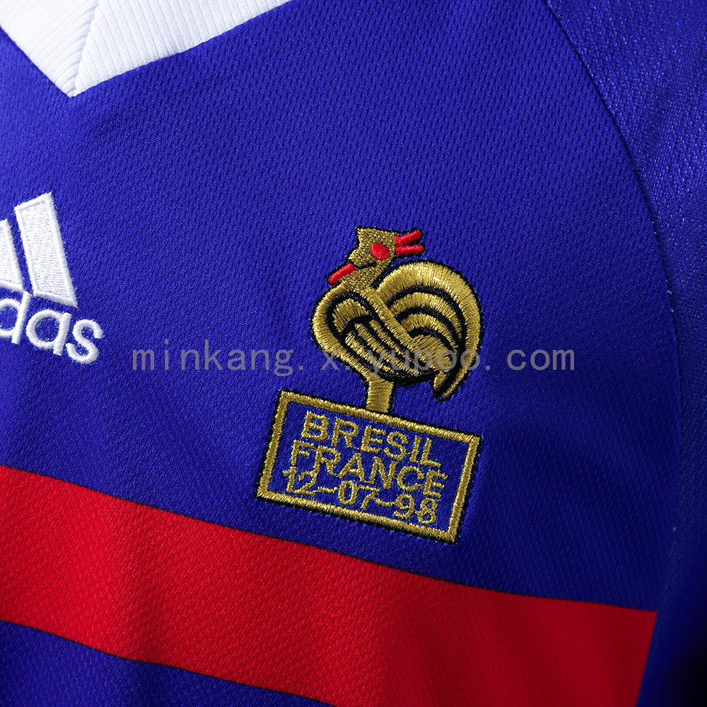 Retro long sleeve France 1998 Home S-XXL