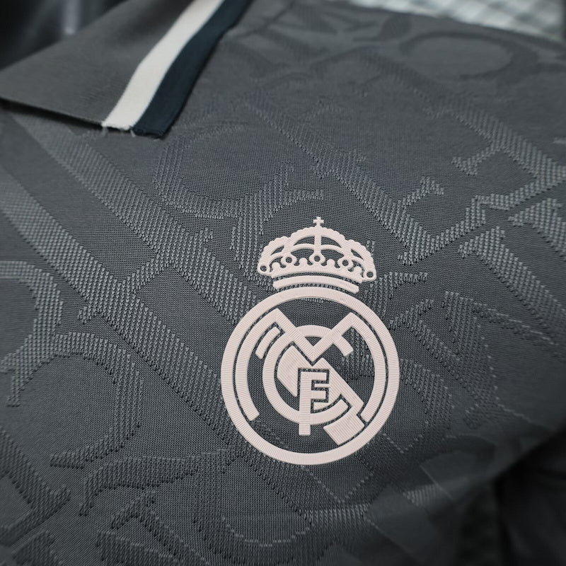 24-25 Real Madrid third away player version long sleeve jersey