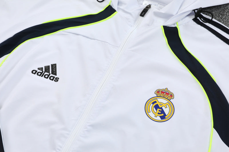 Real Madrid 2025/26 White Windbreaker suit S-2XL