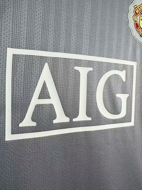 07-08 Manchester United gray goalkeeper retro jersey