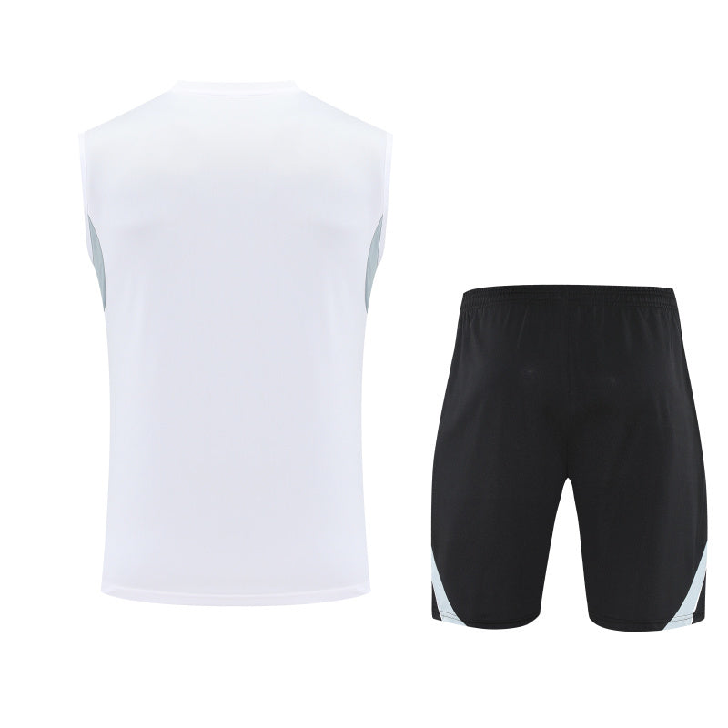 25-26 Real Madrid White and Gray Vest Suit