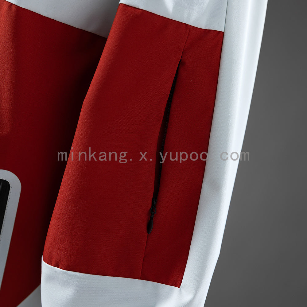 Seville Windbreaker - Red &amp; White S-XXL