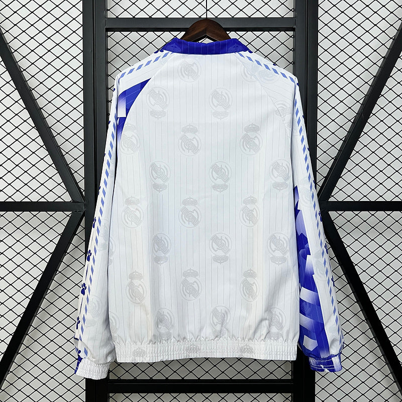 24-25 Real Madrid blue and white revisible windbreaker