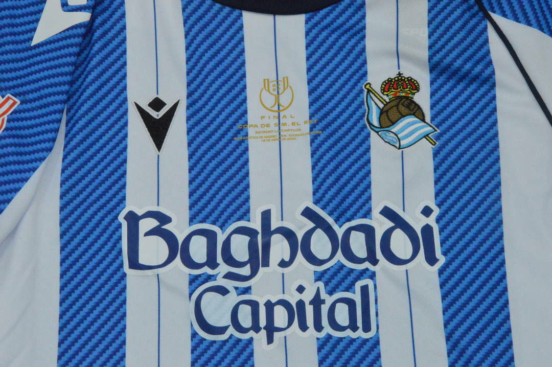 Real sociedad 2025/26 copa de rey final kid kit 16-28
