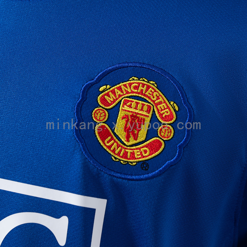 M-U 2008/09 Second Away Long Sleeve Retro Jersey S-XXL