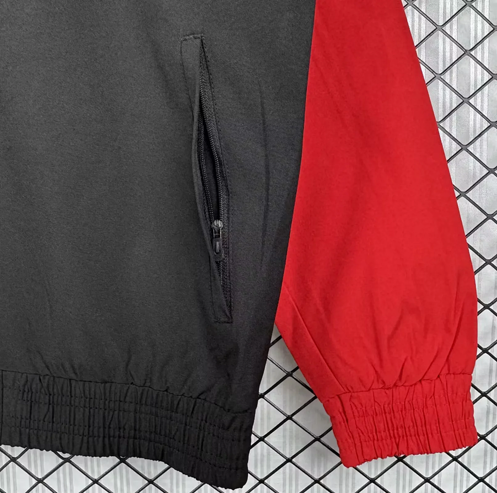 Retro Sevilla 1992/93 White Black And Red Windbreaker