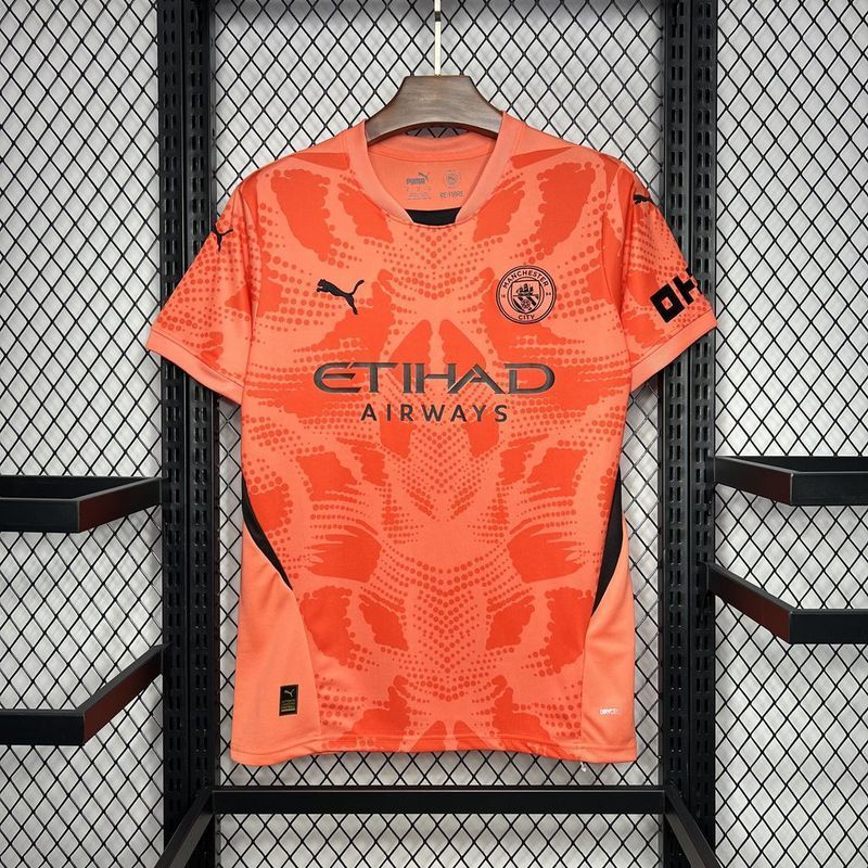 24-25 Manchester City Orange goalkeeper jersey