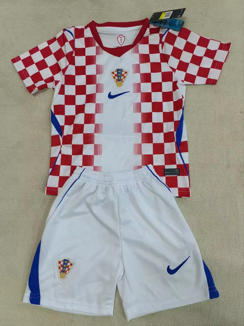 Croatia 2026 World Cup Home kid kit size 16-28