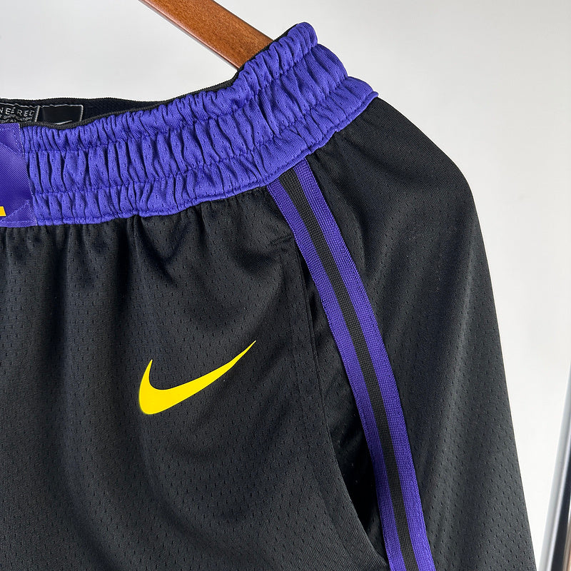 Lakers black city edition NBA shorts